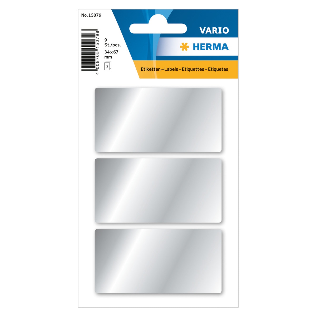 Imagem 0 de Etiquetas Prateadas Herma