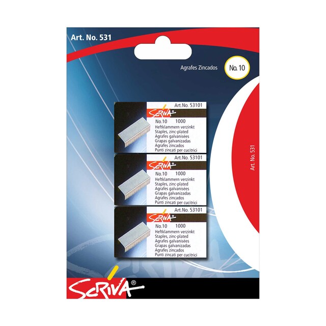 Imagem 0 de Caixas de Agrafes 3 unidades nº10 Scriva