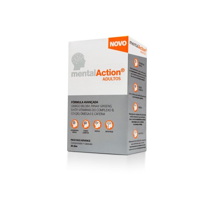 Imagem 0 de Suplemento Alimentar 30 comprimidos + 30 cápsulas MentalAction