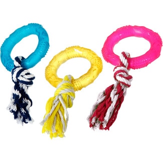 juguete para perros anillo con cuerda en colores surtidos 1 unidad - Karlie