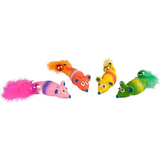 juguete para gatos ratón con cascabel y pluma modelos surtidos 1 unidad - Karlie