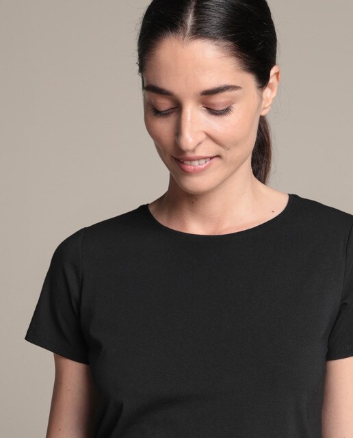 camiseta blanca basica mujer el corte ingles