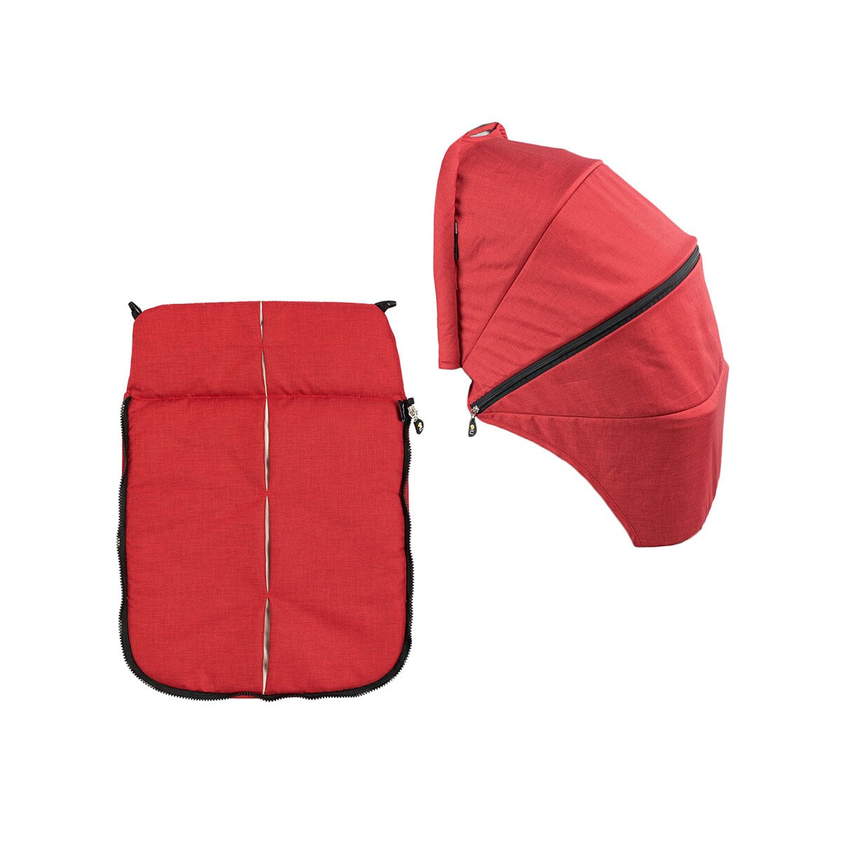 Niu - Pack De Accesorios Para Capazo Ventt: Capota Y Cubrepiés Rojo