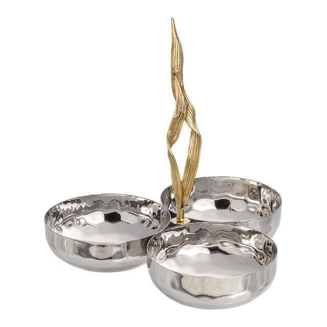 Imagem 0 de Travessa de metal para 3 aperitivos Corn El Corte Inglés