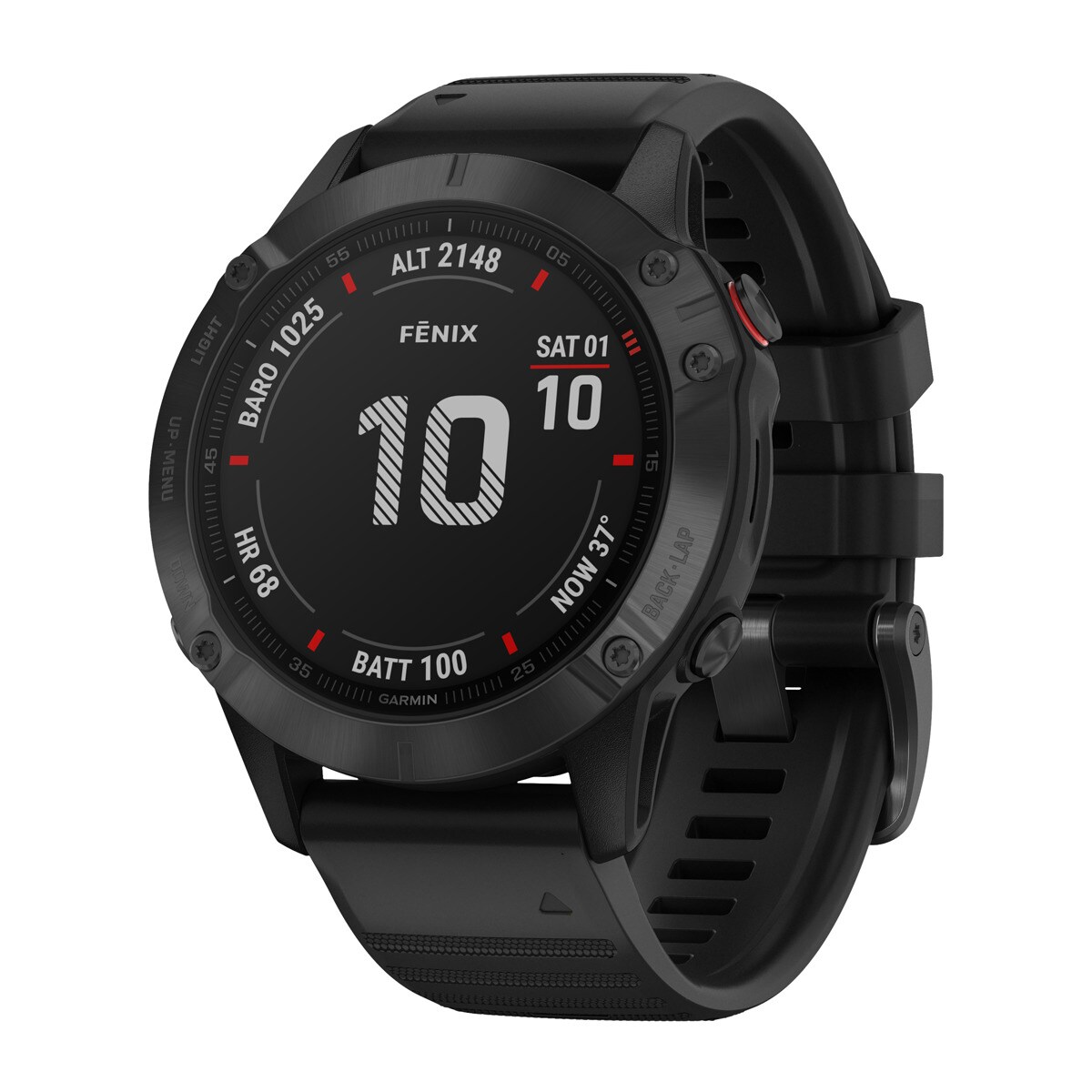 Garmin - Reloj Inteligente Smartwatch Fenix 6 PRO Gris/Negro