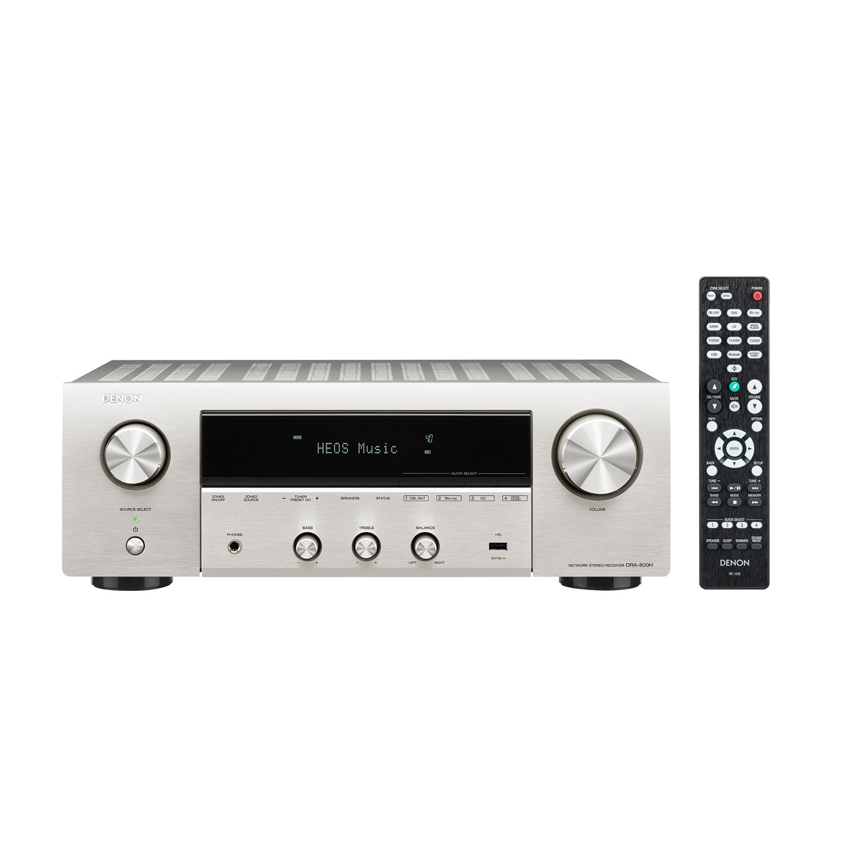 Receptor en red Denon DRA-800H Plata con Bluetooth WiFi y HEOS Plata-1