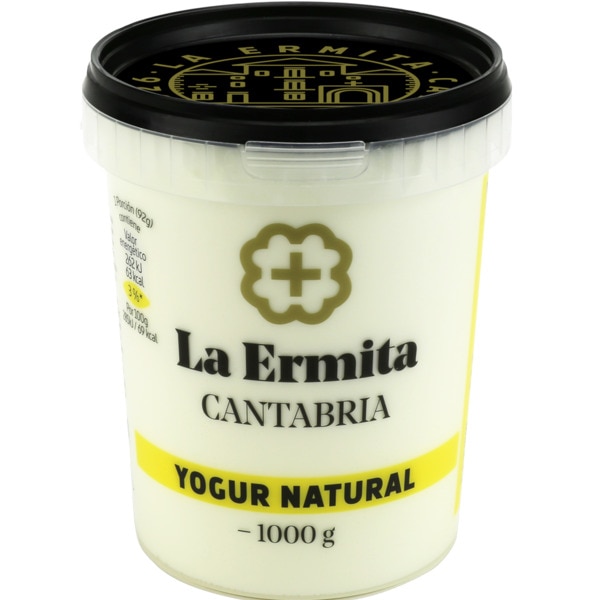 Comprar Iogurte Natural sem Glúten frasco 1000 g · La Ermita Cantabria
