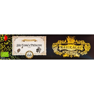 Chocolate Preto São Tomé e Príncipe 66% Biológico embalagem 40 g - Nau Do Cacau
