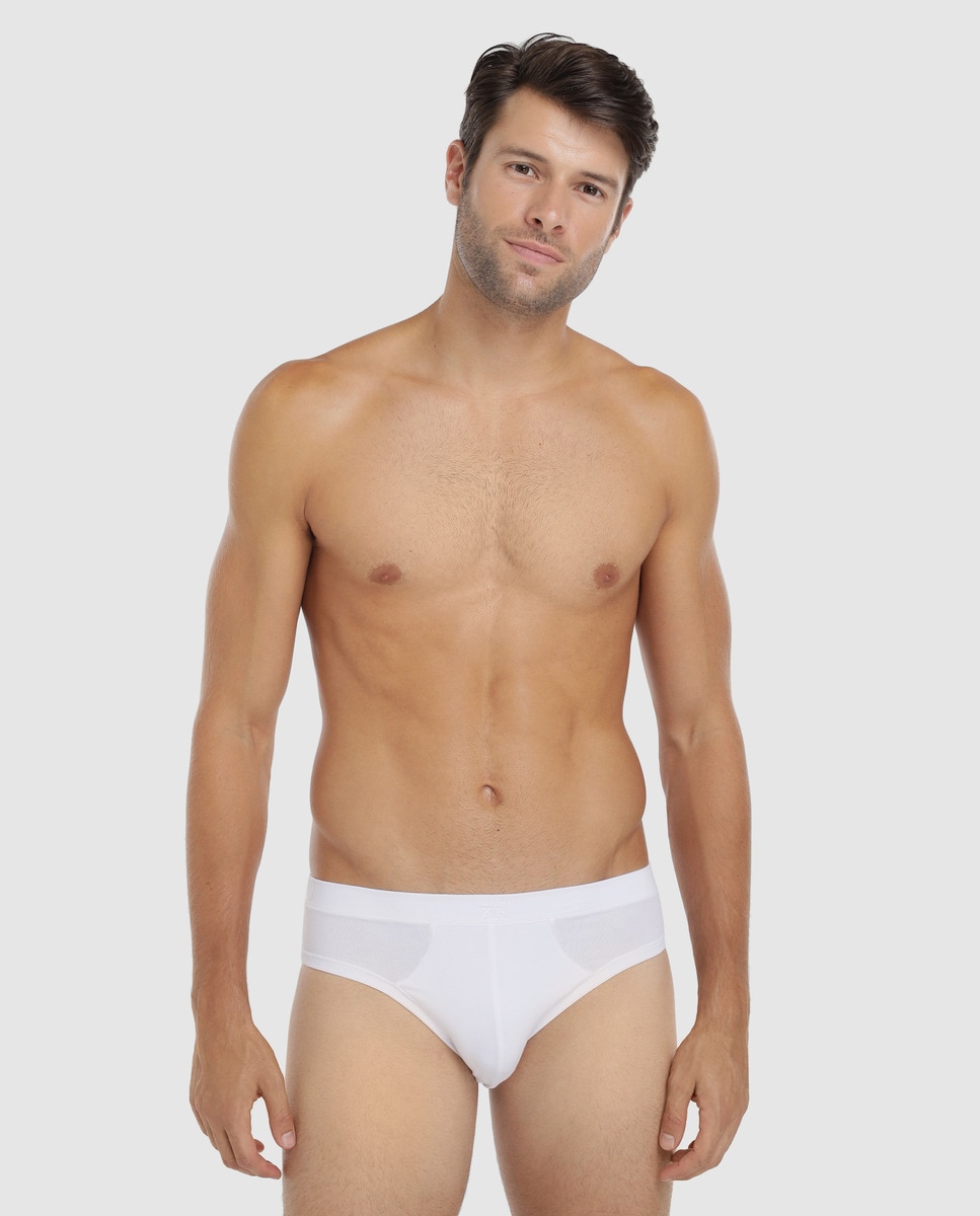 Slip con algodón orgánico de hombre blanco · ZD · El Corte Inglés