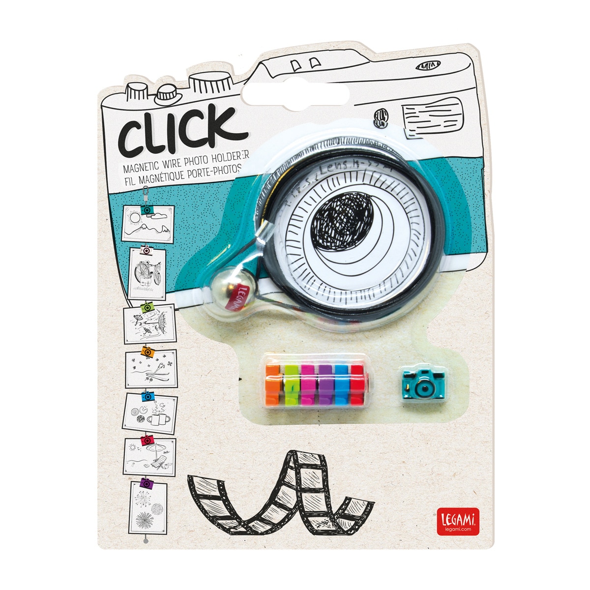 Cuerda Magnética Portafotos Cámara Fotográfica Legami 1