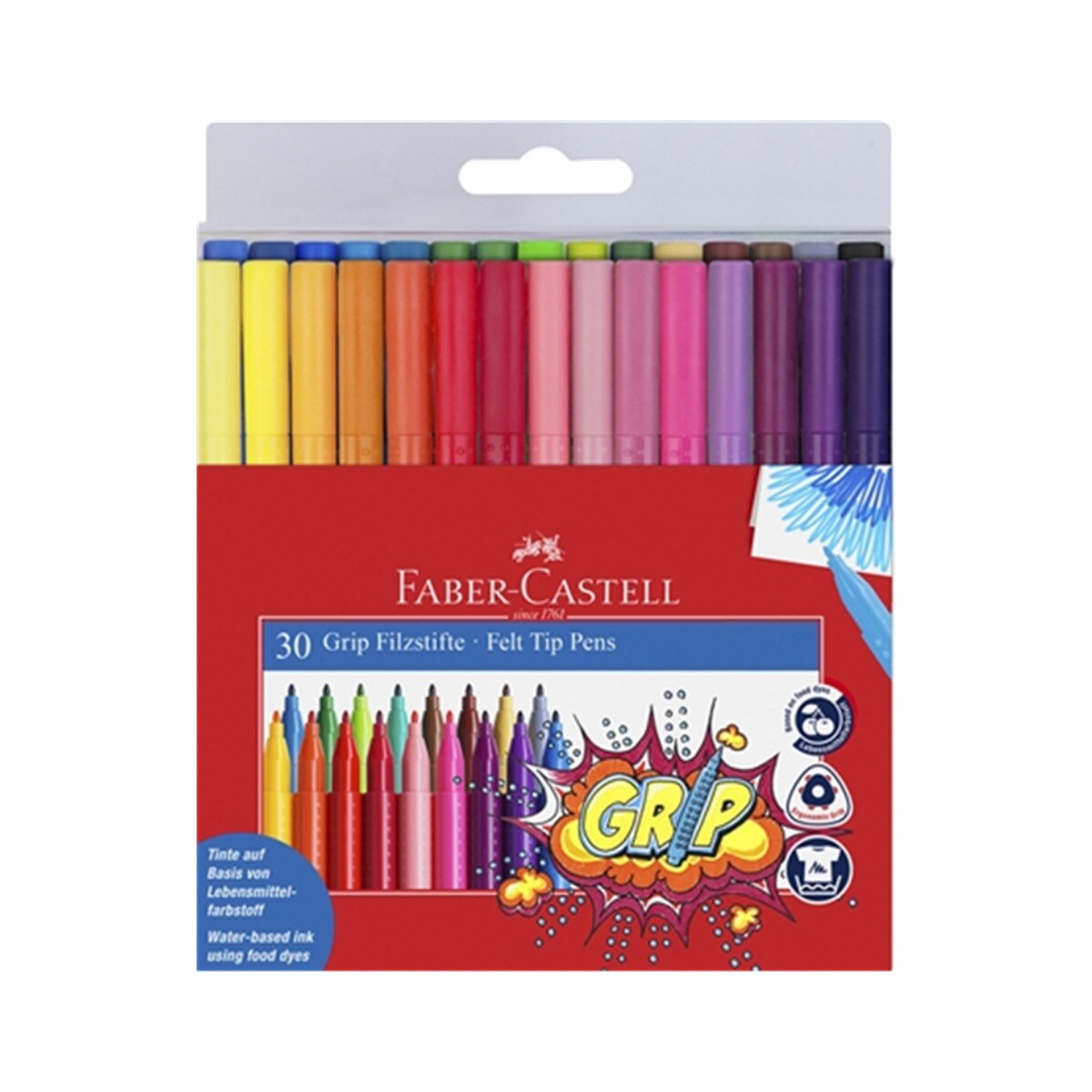 Marcadores de cor 30 unidades Faber Castell 1