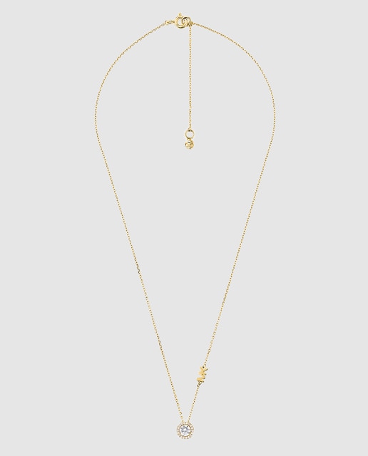 Imagem 0 de Colar Premium de Prata e Zircónia - Dourado