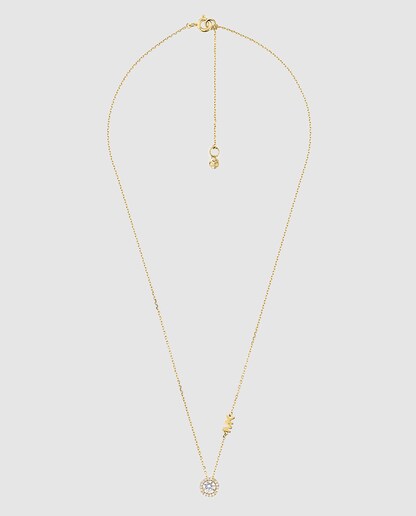 Imagem 0 de Colar Premium de Prata e Zircónia - Dourado