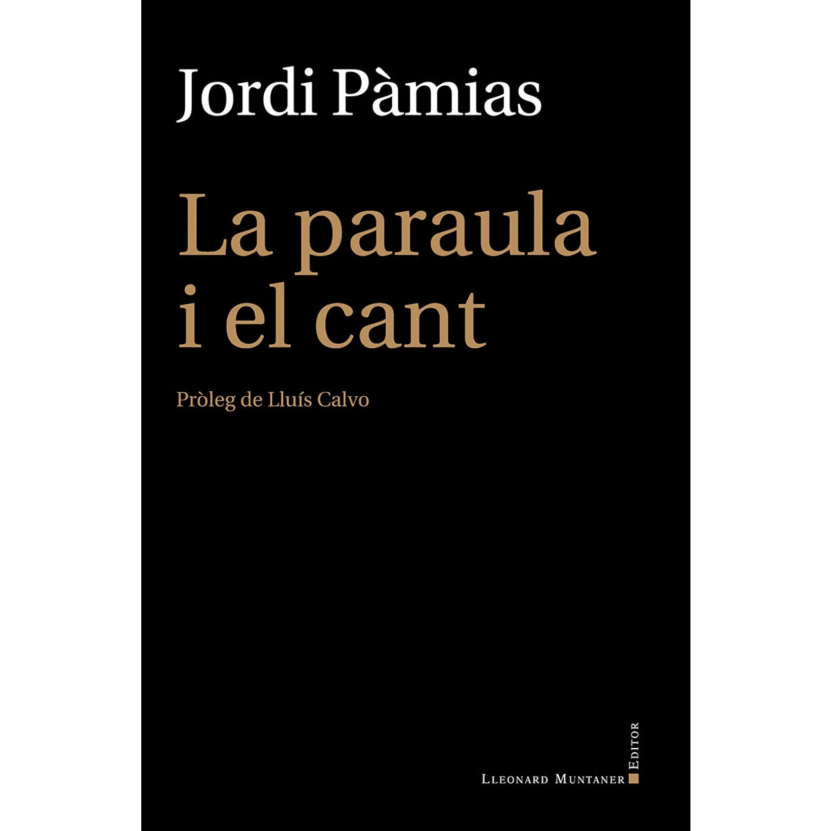 La paraula i el cant(Tapa blanda) 1