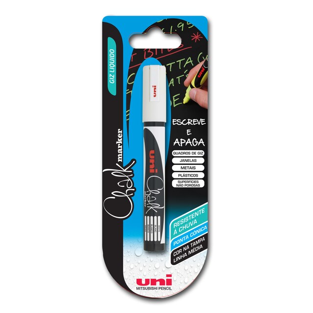 Imagem 0 de Giz Líquido Chakmarker Uni-Ball - Branco