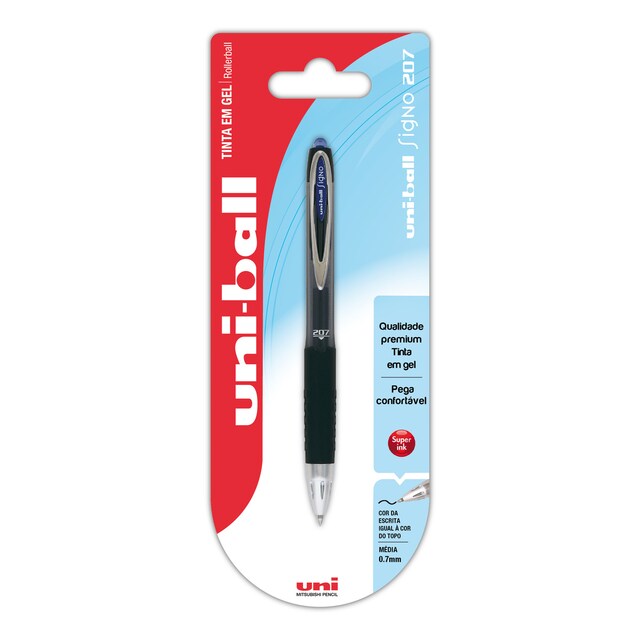 Imagem 0 de Esferográfica Uni-ball Signo 207 Tinta em Gel - Azul