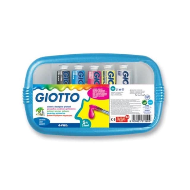 Imagem 0 de Caixa de Guaches 5 x 21 ml Tubo Giotto