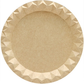 plato cartón redondo Kraft 18 cm paquete 20 unidades - P&h