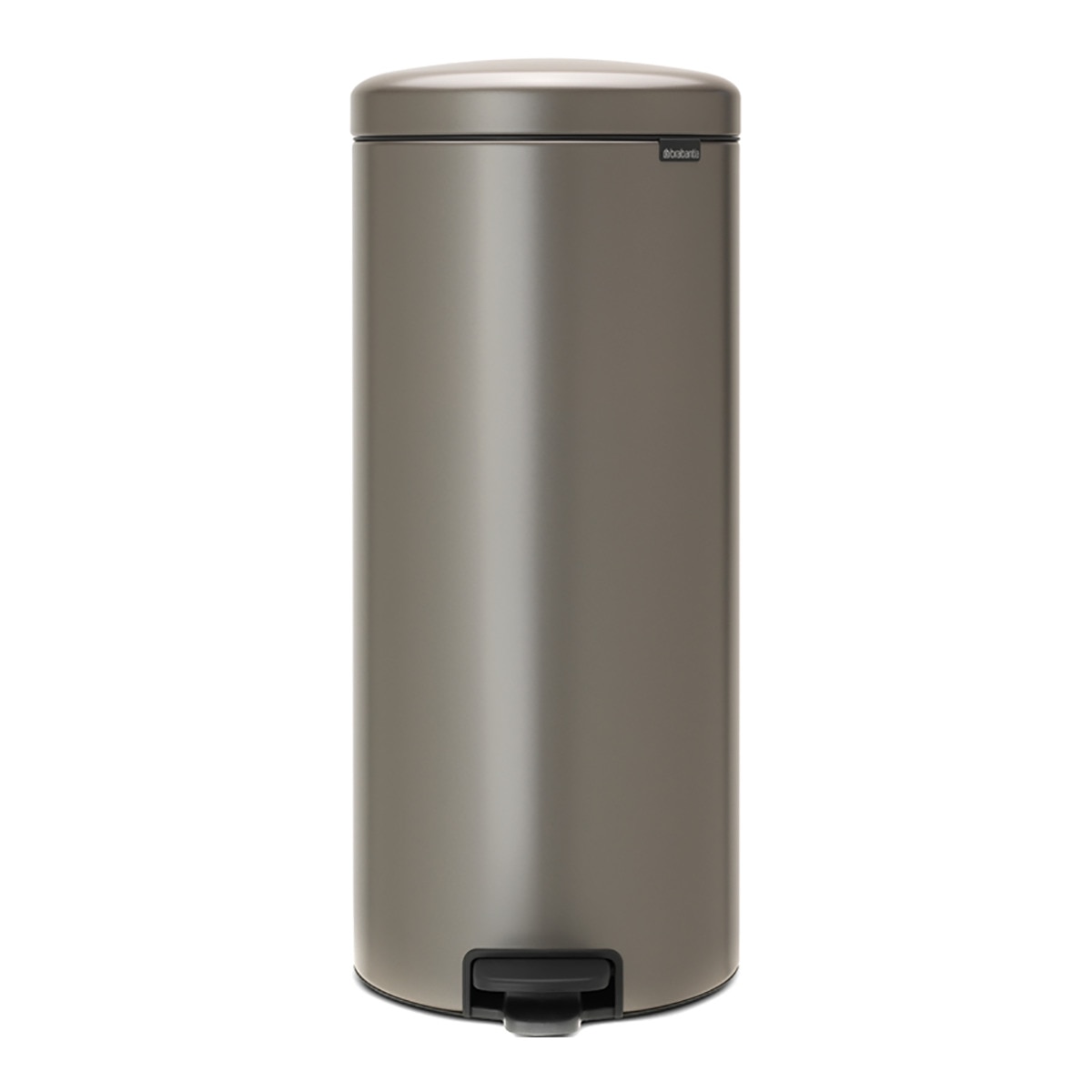 Balde do lixo com pedal Newlcon 30 L Platina-1