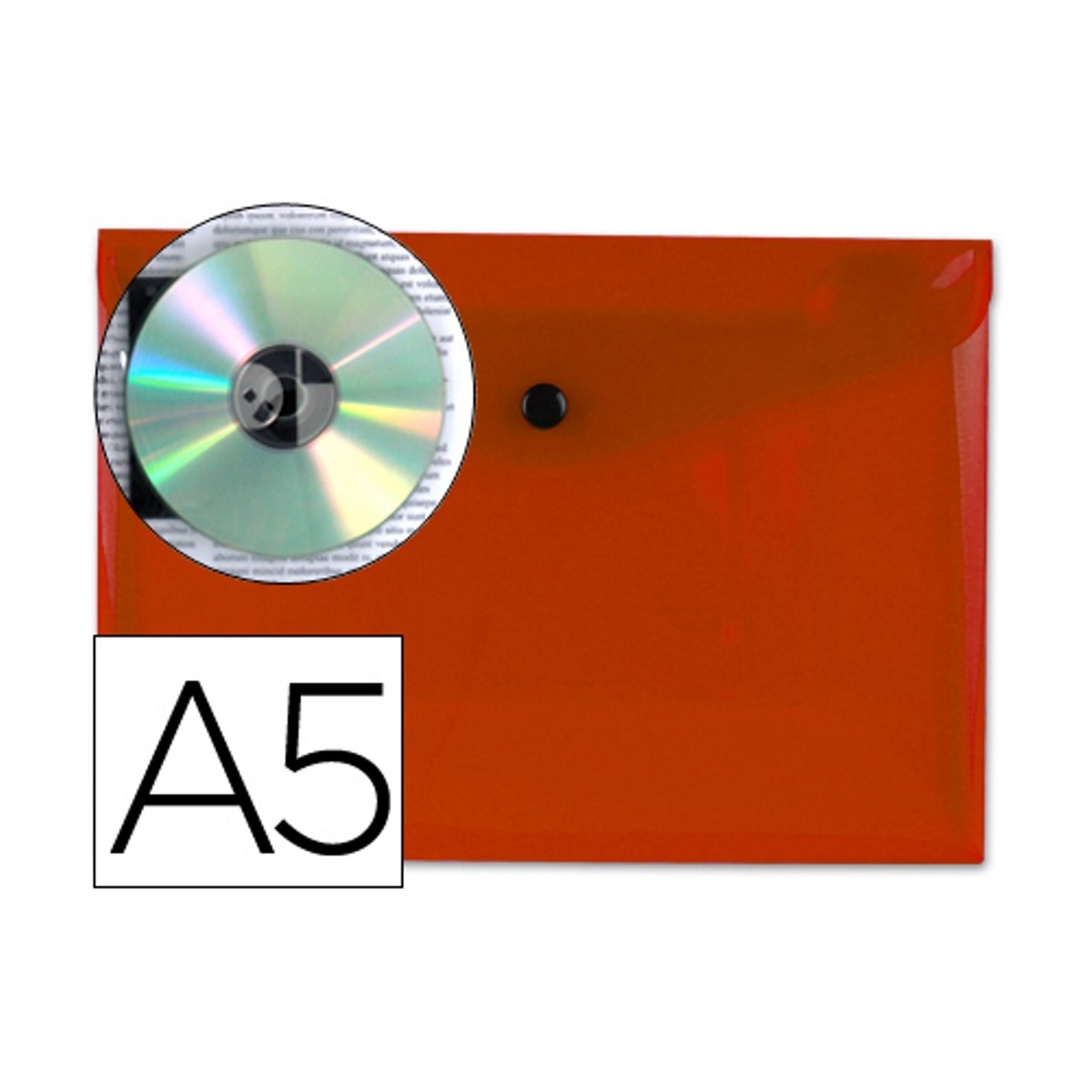 Imagem 0 de Capa Porta Documentos A5 com Velcro Vermelho Liderpapel