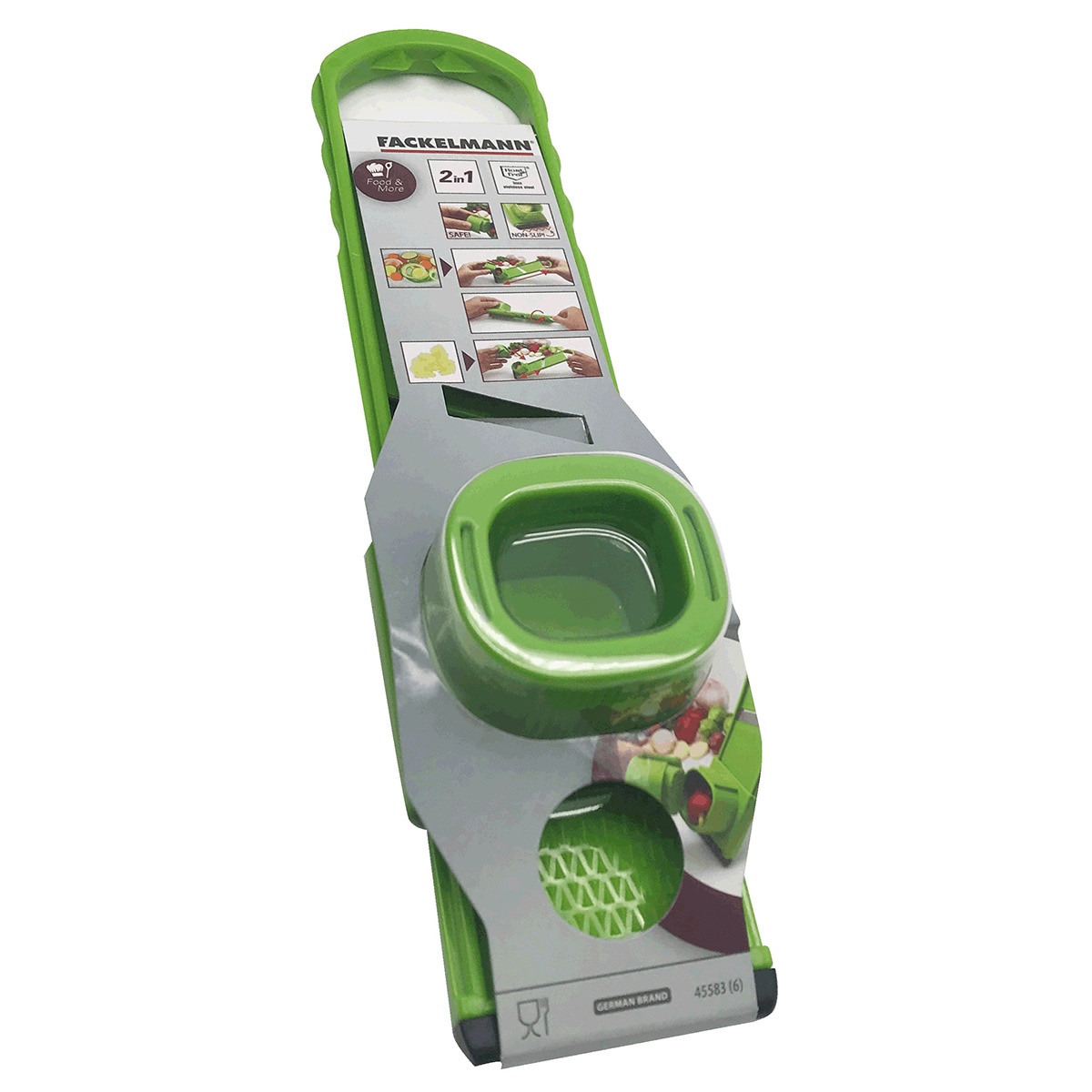 Mini mandolina 2 en 1 Fackelmann Verde-2