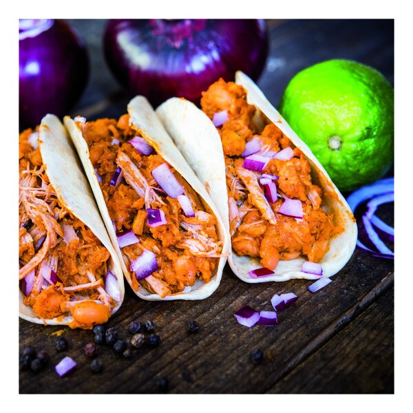 Original Recipe kit tacos de tinga de ternera incluye relleno tortillas de trigo y salsa envase 505 g