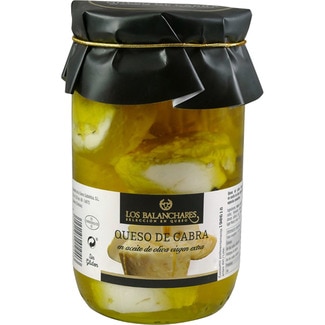 queso de cabra en AOVE 8 piezas tarro 320 g - Los Balanchares