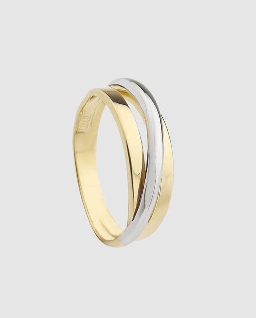 Imagen 0 de Anillo El Corte Inglés de oro bicolor