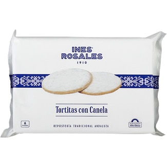 tortita con canela 6 unidades paquete 180 g con aceite de girasol - Ines Rosales