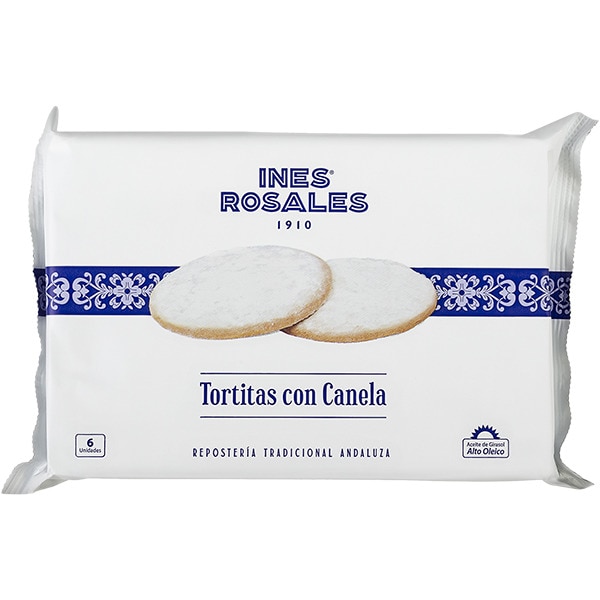 tortita con canela 6 unidades paquete 180 g con aceite de girasol