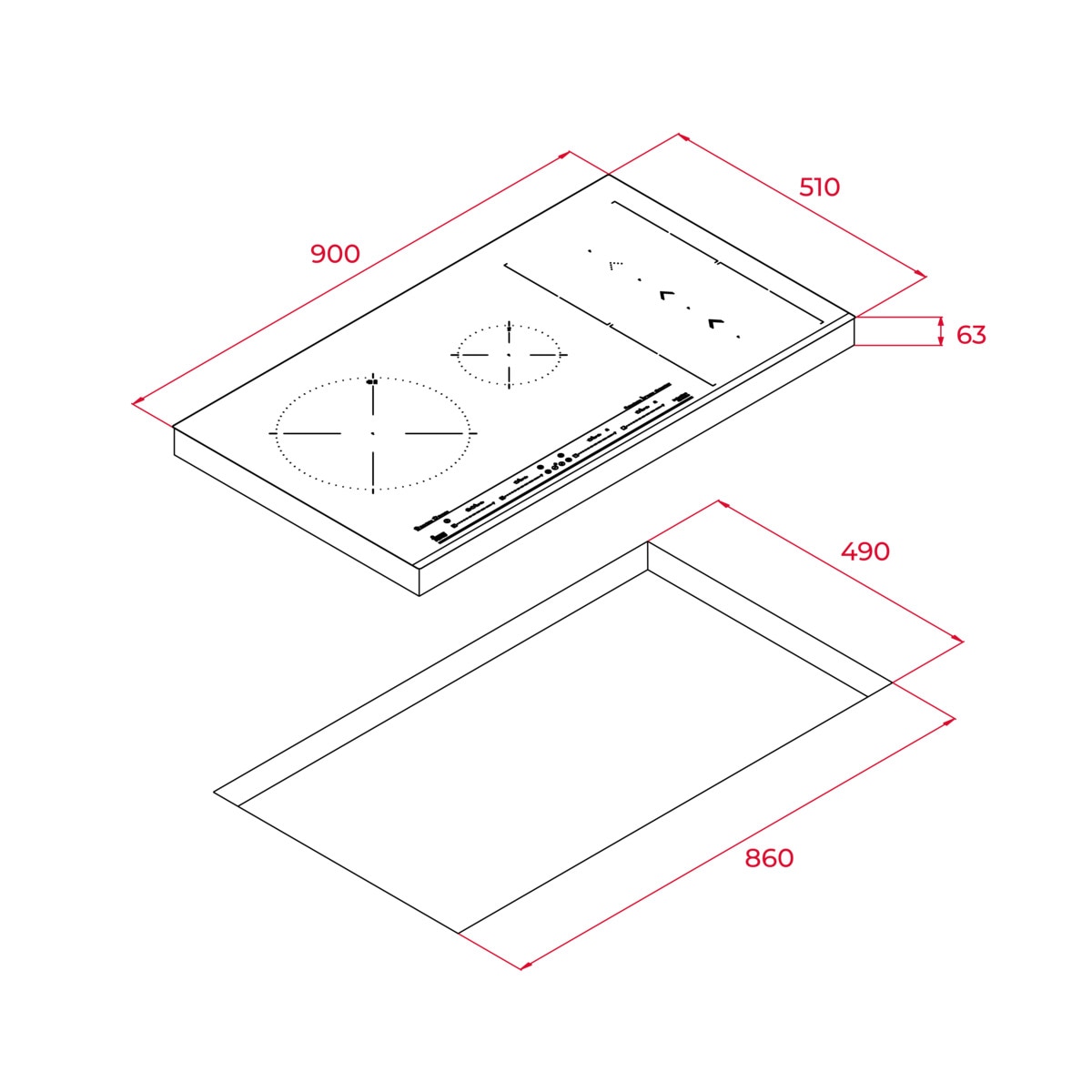 Placa inducción Teka Slide Cookking - IZS 96600 MSP Negro-9