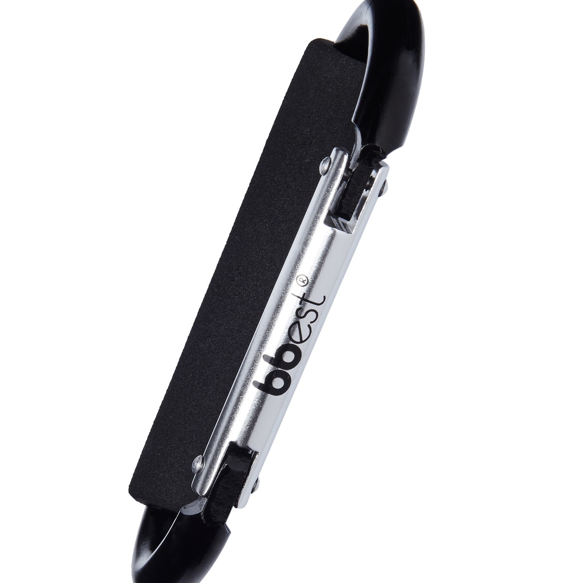 Mosquetão de segurança para carrinho de passeio preto Preto-3