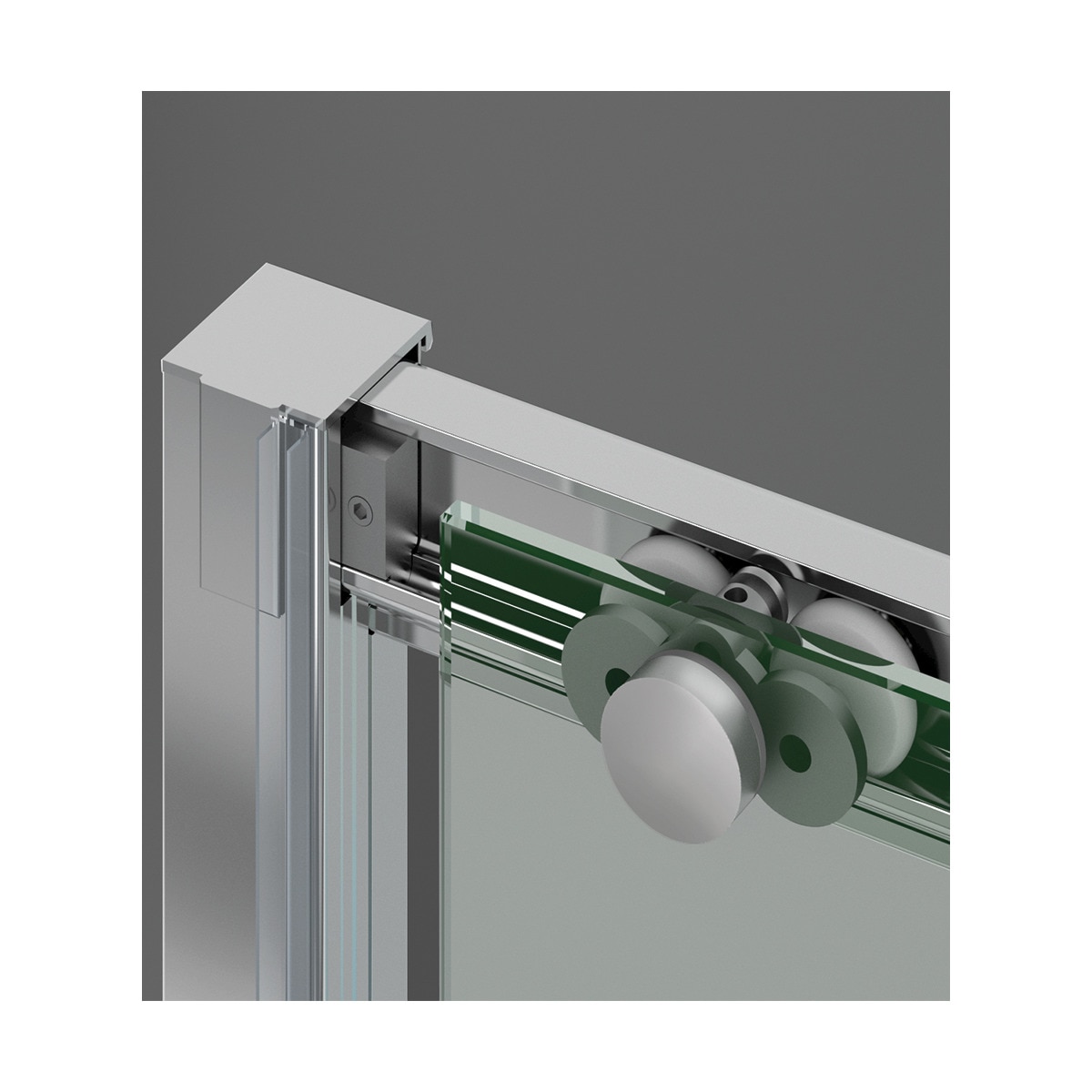 Mampara de ducha frontal Versalles 4P Ibermampara Cromo-7