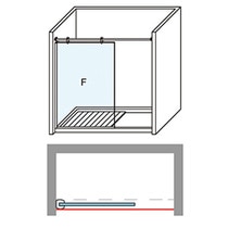 Mampara de ducha con panel fijo Módena-8 CC Ibermampara Cromo-5