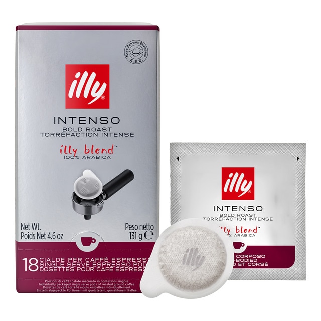 Café espresso tueste intenso 18 monodosis E.S.E. Illy blend 100% Arábica ·  El Corte Inglés
