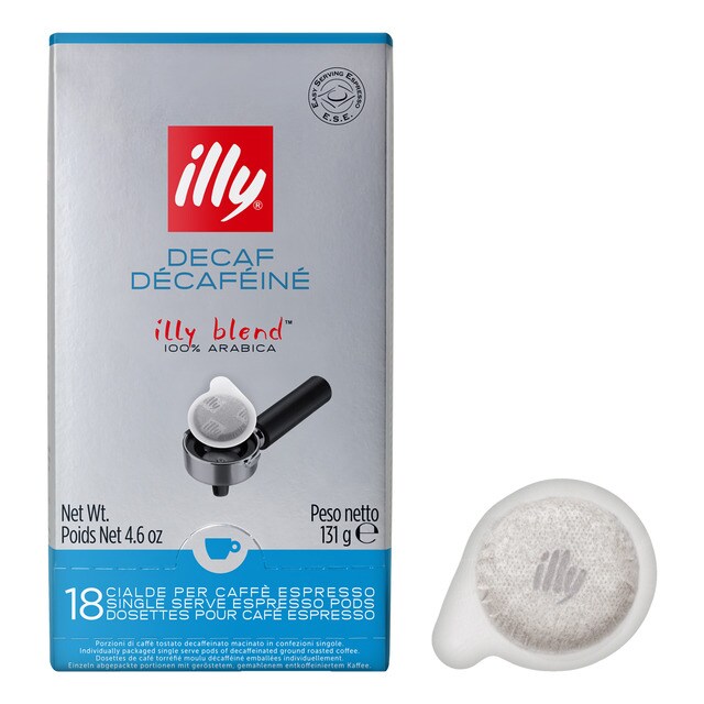 Café espresso descafeinado 18 monodosis E.S.E. Illy blend 100% Arábica · El  Corte Inglés