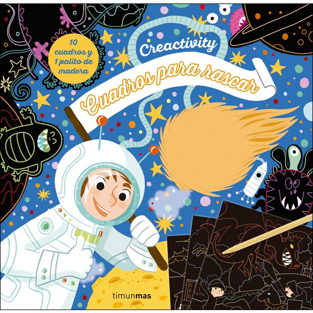 Imagem 0 de Creactivity. Cuadros para rascar. Aventuras: 10 cuadros y 1 palito de madera
