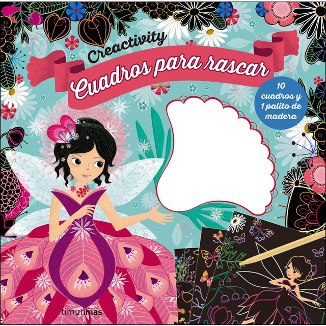 Imagem 0 de Creactivity. Cuadros para rascar. Hadas: 10 cuadros y 1 palito de madera