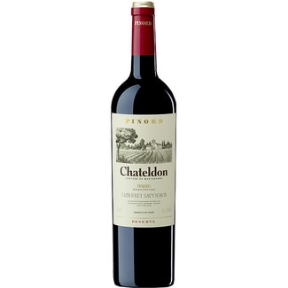 vino tinto cabernet sauvignon DO Penedés botella 75 cl - Chateldon