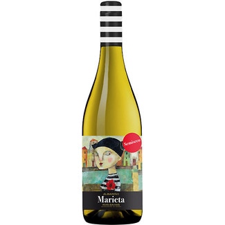 vino blanco albariño semiseco DO Rías Baixas botella 75 cl - Marieta