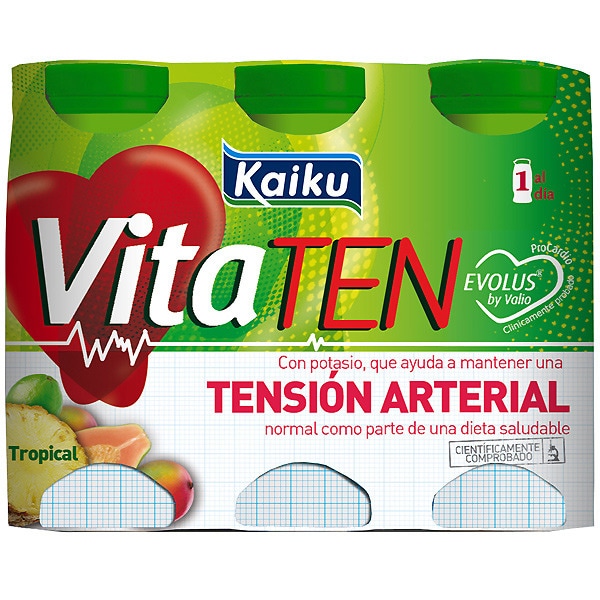 Vitaten líquido sabor a frutas tropicales sin gluten pack 6 unidades 65 ml