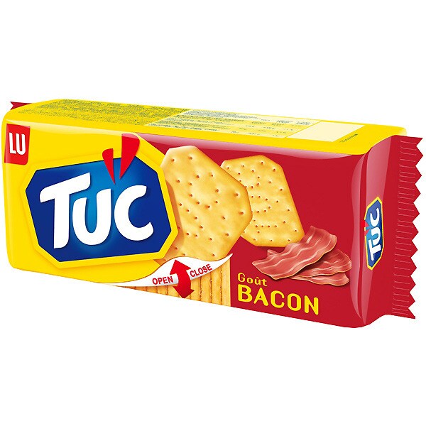 Comprar crackers salados con sabor a bacon paquete 100 g · LU TUC