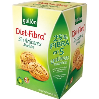 galletas sin azúcares añadidos caja 450 g - Gullon Diet Fibra