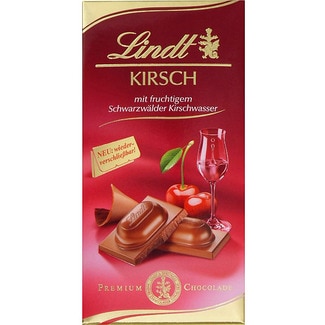 chocolate con leche relleno de Kirsch tableta 100 g - Lindt