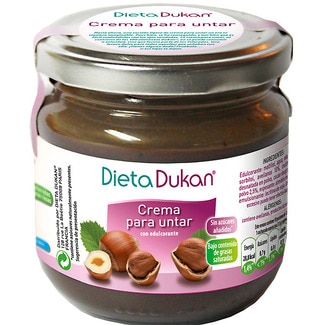 crema de chocolate y avellanas para untar con edulcorante envase 220 g - Dukan