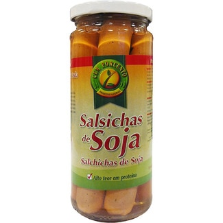 salchichas de soja tipo frankfurt frasco 260 g - Cem Porcento