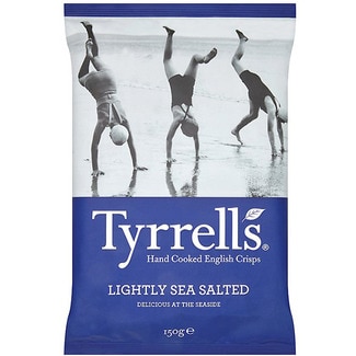 patatas fritas con un ligero toque de sal marina bolsa 150 g - Tyrrell's