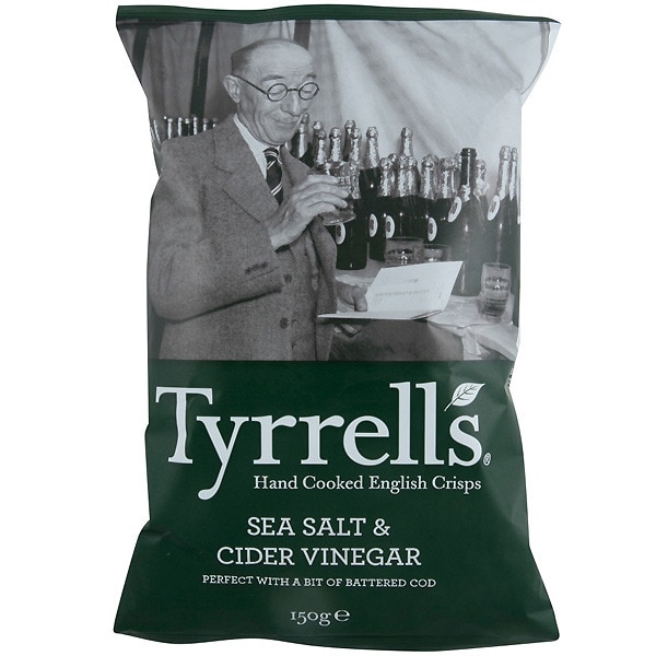 patatas fritas con vinagre de sidra y sal marina bolsa 150 g