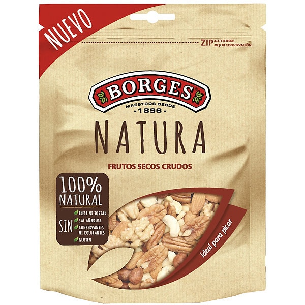 Natura cóctel de frutos secos crudos 100% natural bolsa 130 g