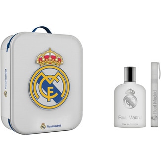 eau de toilette masculina spray 100 ml + roll-on 10 ml + neceser - Real Madrid